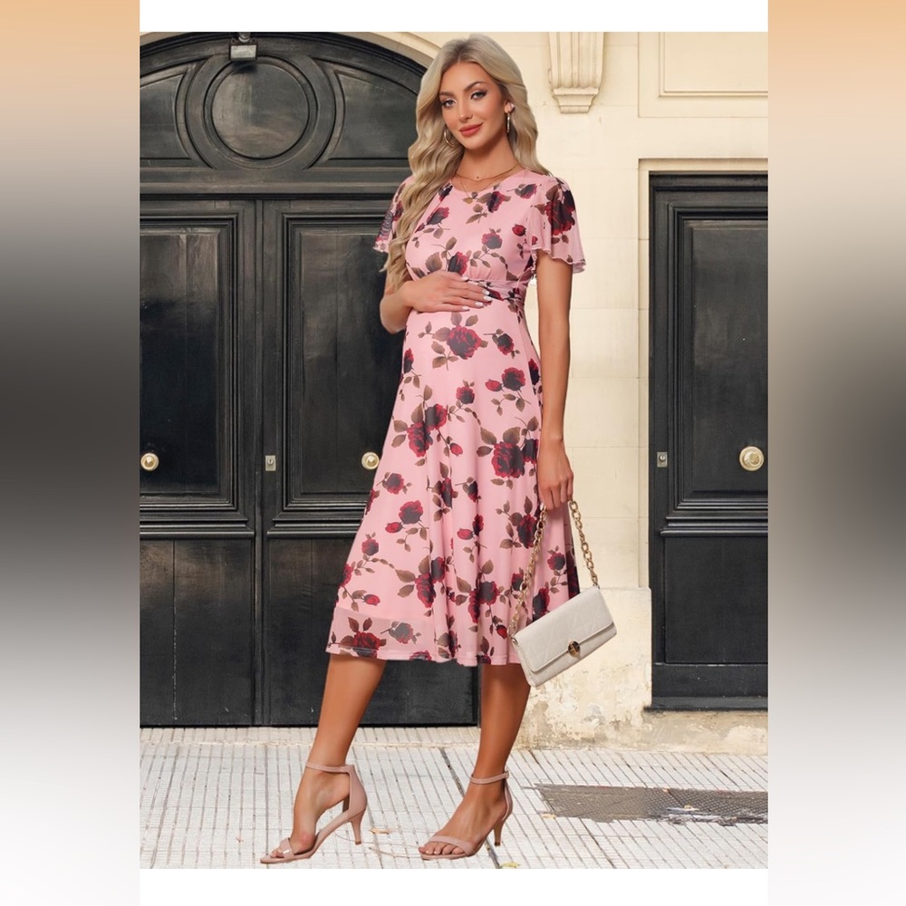 Amazon maternity floral dress